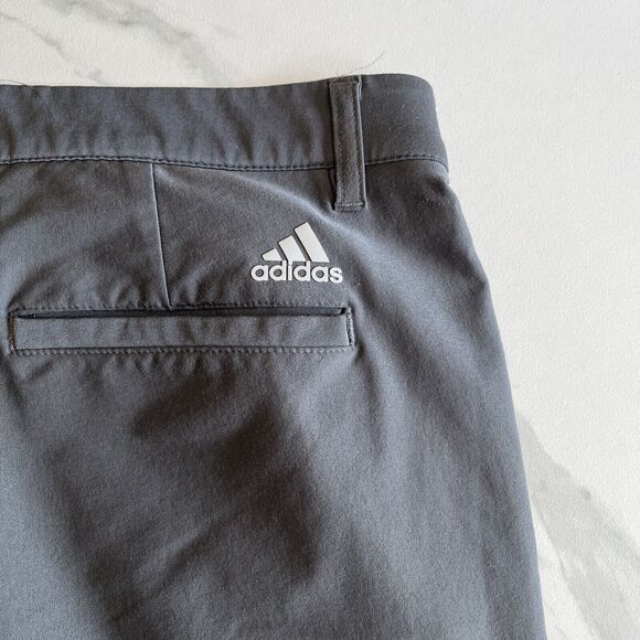 Adidas Golf Pants Mens Size 34 Gray Lightweight Performance Stretch Chino - Picture 14 of 15